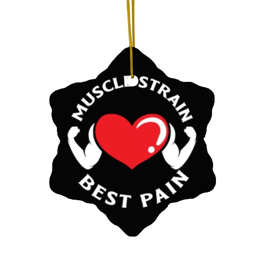 Muscle Strain Fitness Gym Pain Bodybuilding Ceramic Ornaments