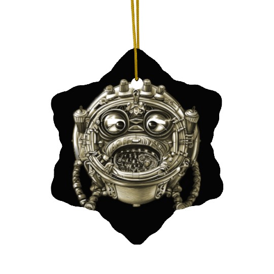 antique radio monster tarnished gold color Ceramic Ornaments