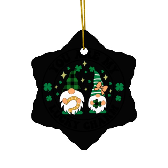 St. Patrick's Day Gnomes Saint Patricks Day Outfit Ceramic Ornaments
