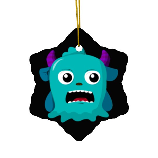 Mini monster catfish head Ceramic Ornaments