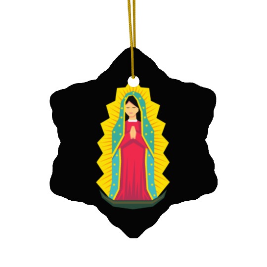 Lady Guadalupe Ceramic Ornaments | Guadalupe Ceramic Ornaments |VirginMary