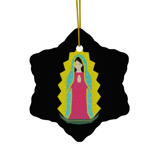 Lady Guadalupe Ceramic Ornaments | Guadalupe Ceramic Ornaments |VirginMary