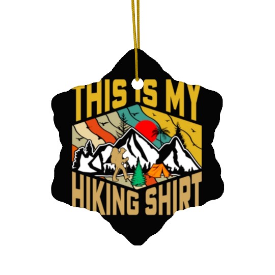This Is My Hiking Ceramic Ornaments Nature Camping