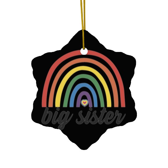 Toddler Big Sister Ceramic Ornaments