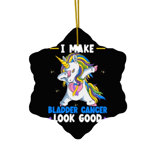 Bladder Cancer Warrior Bladder Cancer Awareness Ceramic Ornaments