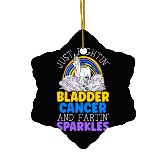 Bladder Cancer Warrior Bladder Cancer Awareness Ceramic Ornaments
