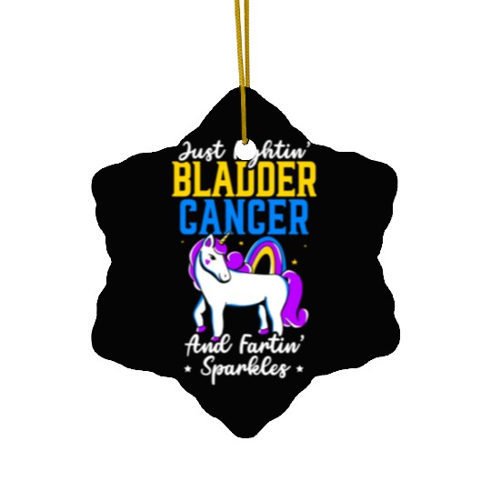 Bladder Cancer Warrior Bladder Cancer Awareness Ceramic Ornaments
