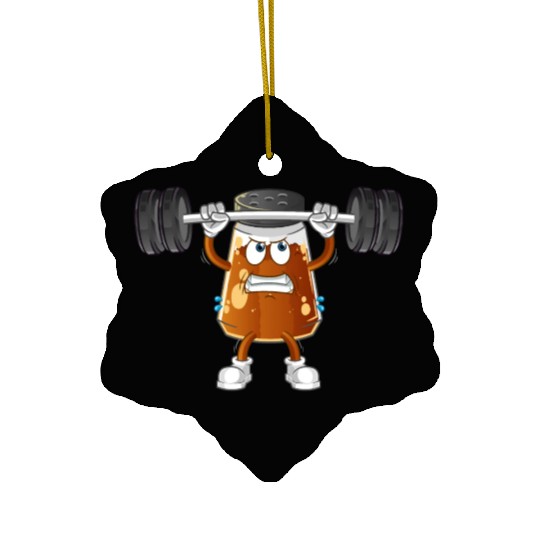 funny gym Pepper Ceramic Ornaments