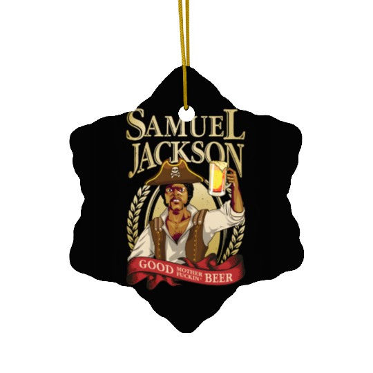 Raise a Glass with Samuel L Jackson Ceramic Ornaments