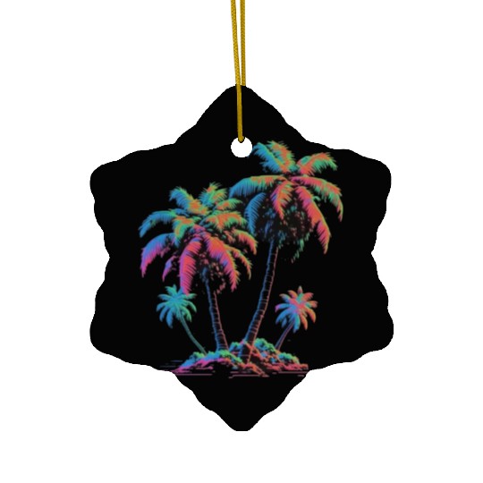 Retro Vacant Island Ceramic Ornaments