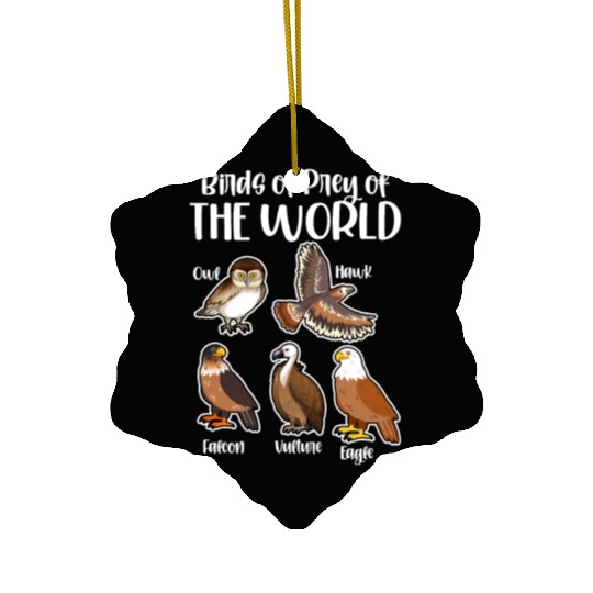 Birds of Prey Of The World Ceramic Ornaments