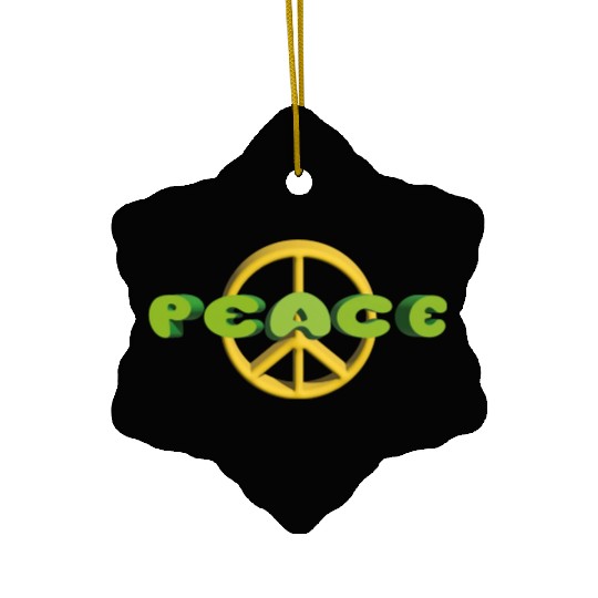 Peace on Earth Ceramic Ornaments