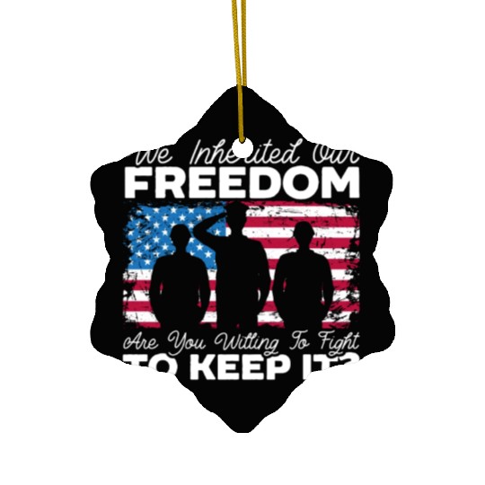 Patriotic America USA Flag 4th Of July American Ceramic Ornaments