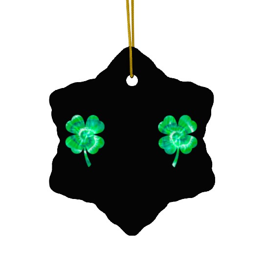 Shamrock Boobs Tie Dye Irish Boobies St Patricks Ceramic Ornaments