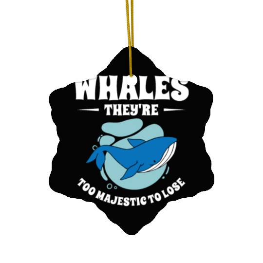 World Wildlife Day Blue Whale Marine Wildlife Ceramic Ornaments