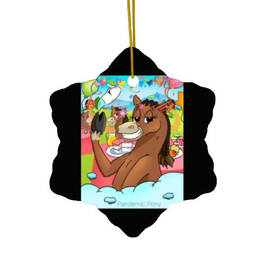Pandemic Pony Ceramic Ornaments