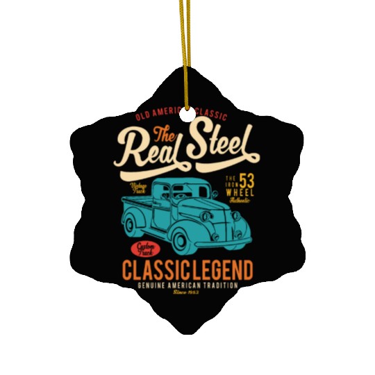 Old American Classic The Real Steel The Iron 53 Wh Ceramic Ornaments