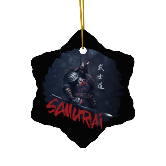 Samurai Warrior Ceramic Ornaments