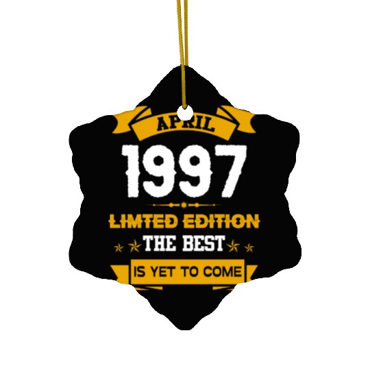 April 1997 Birthday Surprise Ceramic Ornaments