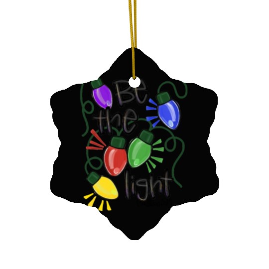 Be The Light Christmas Ceramic Ornaments