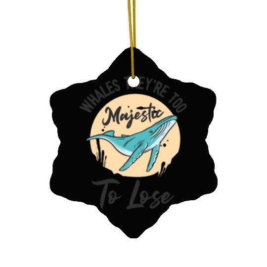 World Wildlife Day Blue Whale Marine Wildlife Ceramic Ornaments