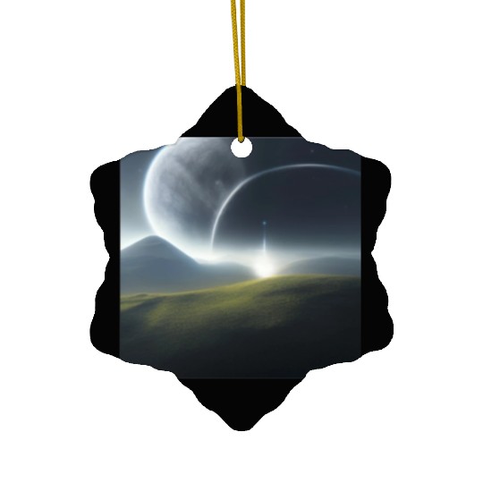 Green planet Ceramic Ornaments