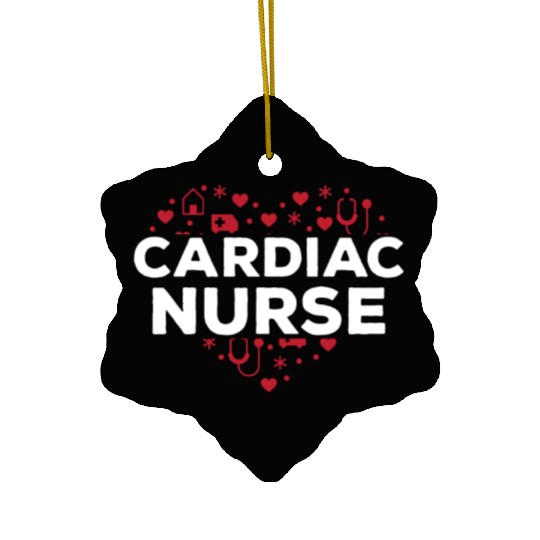 Cardiac Nurse Ceramic Ornaments