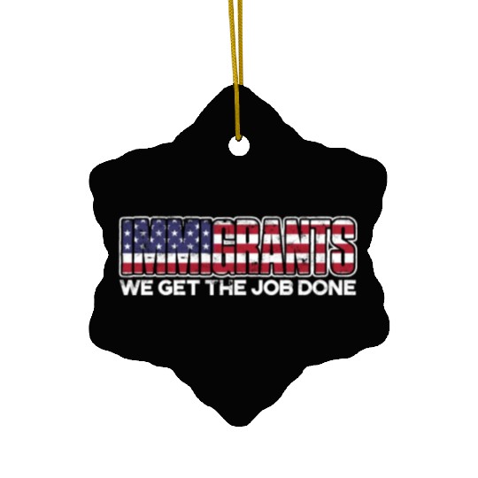 US Immigrant Indigenous USA Immigrants america Ceramic Ornaments