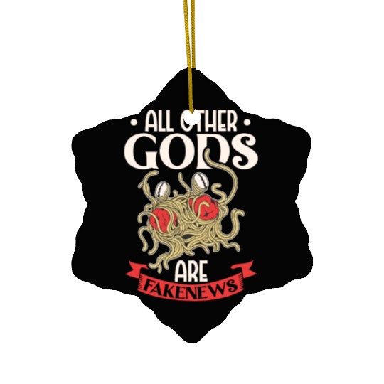 Atheist Atheism Flying Spaghetti Pastafarianism Ceramic Ornaments