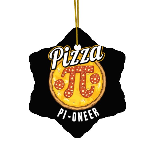 Pi Day Pizza Pi Symbol Math Number Ceramic Ornaments