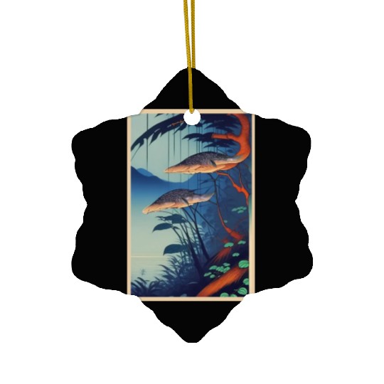 Escape to a World of Serenity wth Rainforest Night Ceramic Ornaments