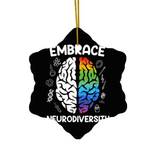 Autism Embrace Neurodiversity Autistics Ceramic Ornaments