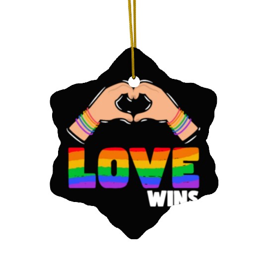 Pride LGBTQ. Statement Ceramic Ornaments