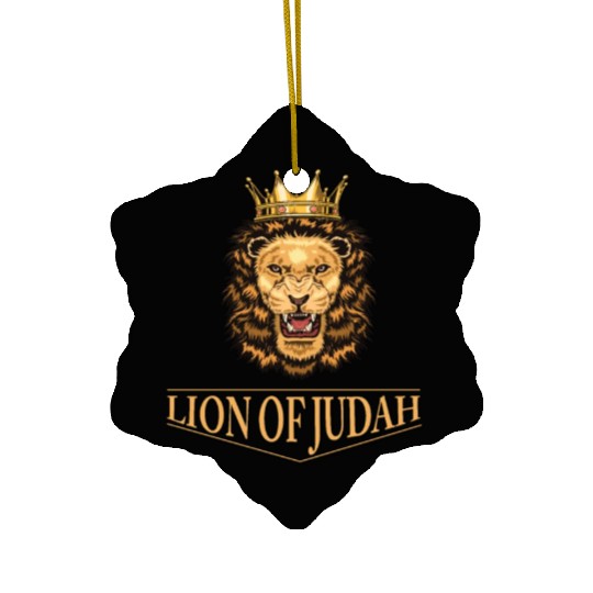 Lion of Judah 02 Ceramic Ornaments
