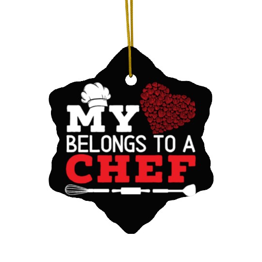 Culinary Gangster Pastry Chef Cooking Culinary Ceramic Ornaments