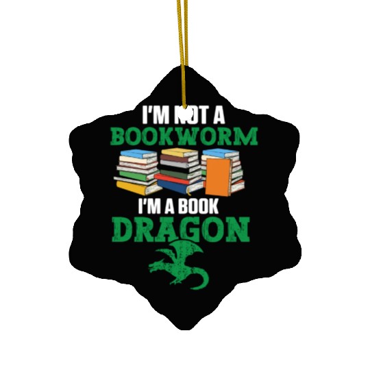 Librarian Bookworm Book Nerd Reading Library Ceramic Ornaments