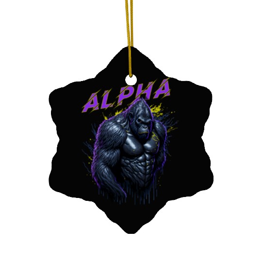 Alpha male Gorilla Ceramic Ornaments