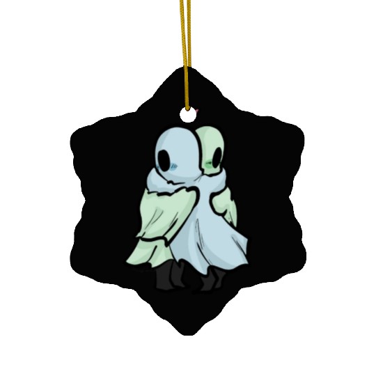 Ghost Hug (Left Chest) Ceramic Ornaments