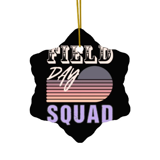 FIELD DAY SQUAD Ceramic Ornaments