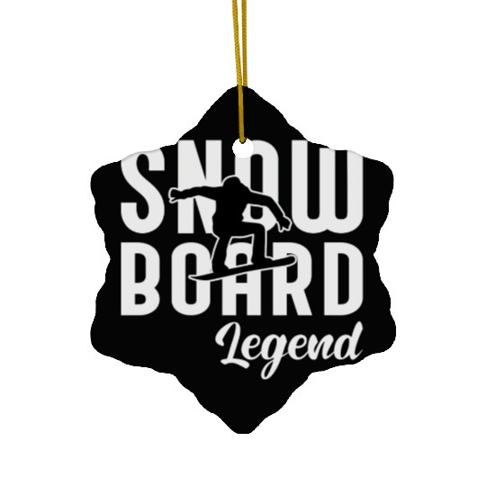 Snowboard Legend Snowboarding Ceramic Ornaments
