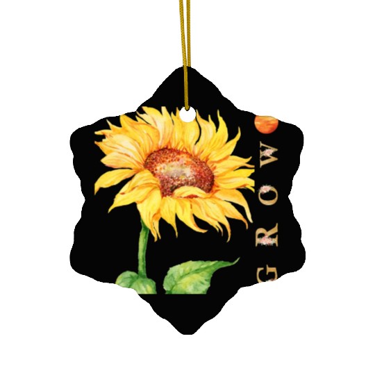 Natural Growth of Sunflower Lovers, Summer Spring Ceramic Ornaments
