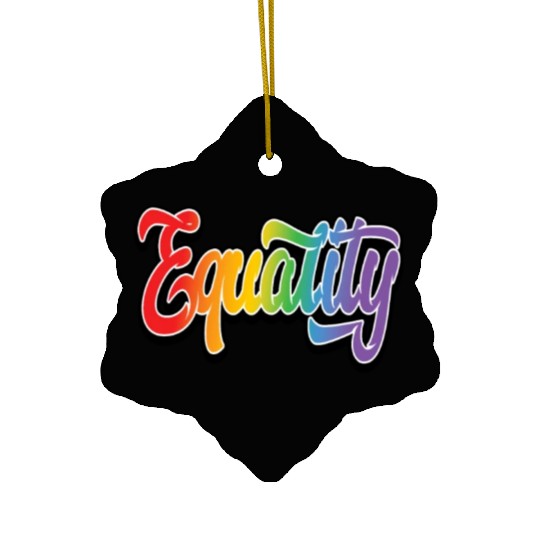 LGBT Pride Rainbow Flag Equality Ceramic Ornaments