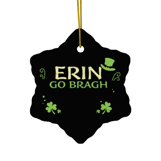 Erin go bragh - St. Patrick's Day Ceramic Ornaments
