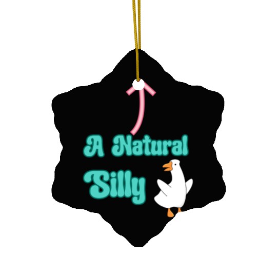 A Natural Silly Goose: Fun & Lighthearted Design Ceramic Ornaments