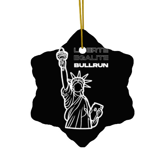 Freedom Equality Bullrun Ceramic Ornaments