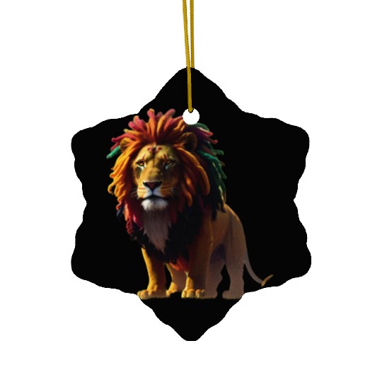 Rasta Lion Ceramic Ornaments