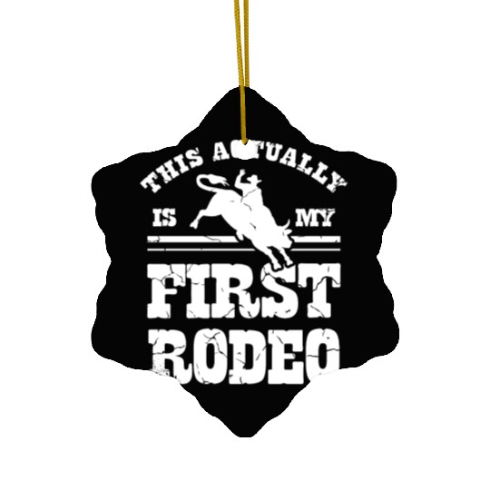 Bull Rider Bull Riding Western Rodeo Cowboy Lover Ceramic Ornaments