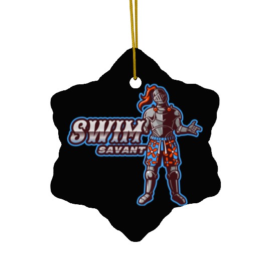 Swim Savant | Knight With Swim Trunks Ceramic Ornaments