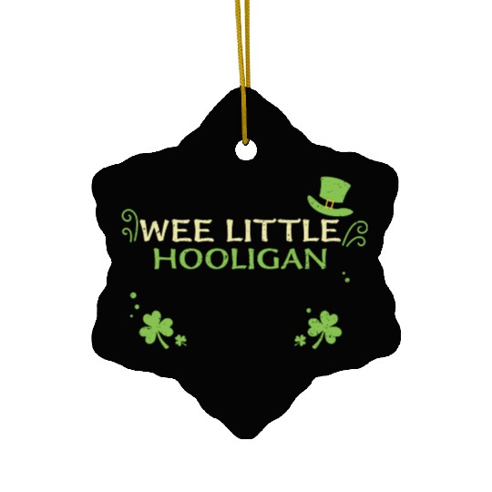 Wee Little Hooligan Ceramic Ornaments