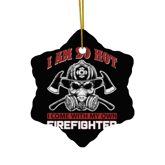 Hot Firefighter Ceramic Ornaments